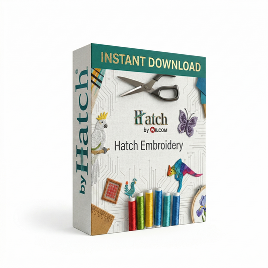 Hatch 2 Embroidery Software Lifetime License (Instant Download)